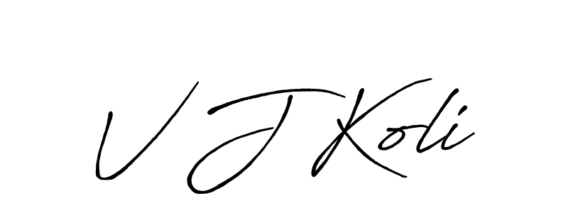 You should practise on your own different ways (Antro_Vectra_Bolder) to write your name (V J Koli) in signature. don't let someone else do it for you. V J Koli signature style 7 images and pictures png