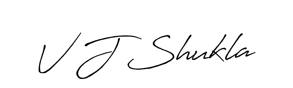 You should practise on your own different ways (Antro_Vectra_Bolder) to write your name (V J Shukla) in signature. don't let someone else do it for you. V J Shukla signature style 7 images and pictures png