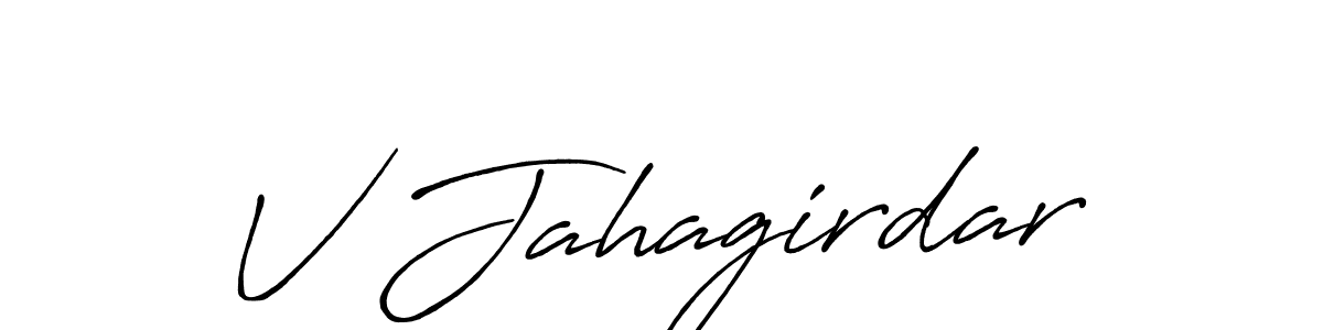 V Jahagirdar stylish signature style. Best Handwritten Sign (Antro_Vectra_Bolder) for my name. Handwritten Signature Collection Ideas for my name V Jahagirdar. V Jahagirdar signature style 7 images and pictures png