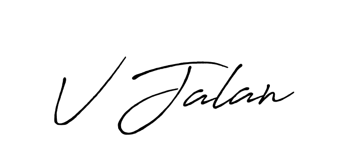 How to make V Jalan signature? Antro_Vectra_Bolder is a professional autograph style. Create handwritten signature for V Jalan name. V Jalan signature style 7 images and pictures png