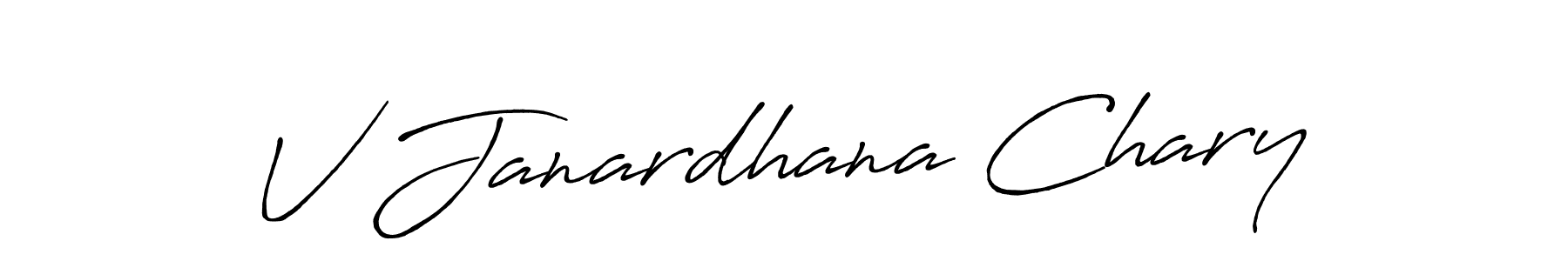 V Janardhana Chary stylish signature style. Best Handwritten Sign (Antro_Vectra_Bolder) for my name. Handwritten Signature Collection Ideas for my name V Janardhana Chary. V Janardhana Chary signature style 7 images and pictures png