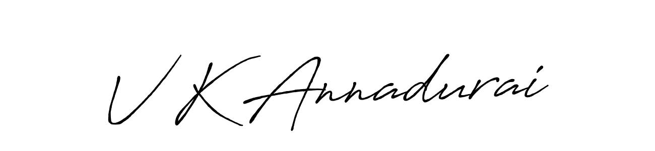 if you are searching for the best signature style for your name V K Annadurai. so please give up your signature search. here we have designed multiple signature styles  using Antro_Vectra_Bolder. V K Annadurai signature style 7 images and pictures png