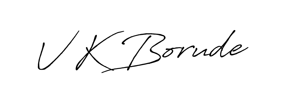 This is the best signature style for the V K Borude name. Also you like these signature font (Antro_Vectra_Bolder). Mix name signature. V K Borude signature style 7 images and pictures png