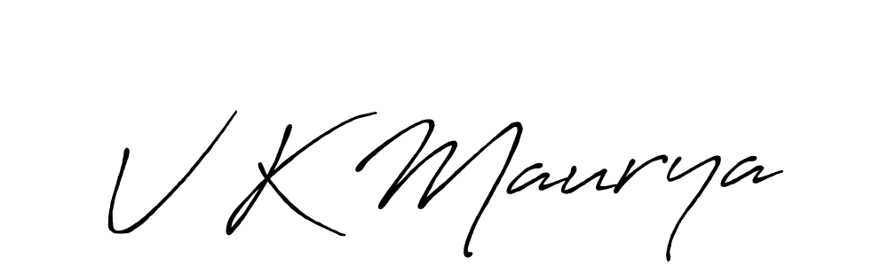 How to make V K Maurya signature? Antro_Vectra_Bolder is a professional autograph style. Create handwritten signature for V K Maurya name. V K Maurya signature style 7 images and pictures png