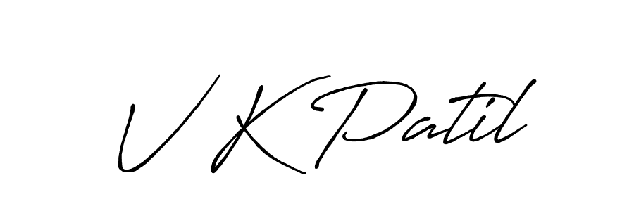 Also we have V K Patil name is the best signature style. Create professional handwritten signature collection using Antro_Vectra_Bolder autograph style. V K Patil signature style 7 images and pictures png