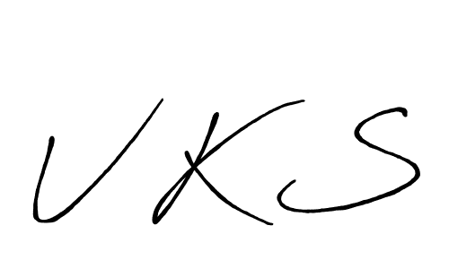 Also You can easily find your signature by using the search form. We will create V K S name handwritten signature images for you free of cost using Antro_Vectra_Bolder sign style. V K S signature style 7 images and pictures png