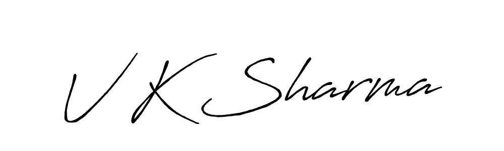 if you are searching for the best signature style for your name V K Sharma. so please give up your signature search. here we have designed multiple signature styles  using Antro_Vectra_Bolder. V K Sharma signature style 7 images and pictures png