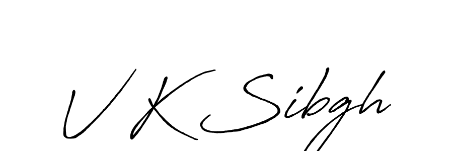 if you are searching for the best signature style for your name V K Sibgh. so please give up your signature search. here we have designed multiple signature styles  using Antro_Vectra_Bolder. V K Sibgh signature style 7 images and pictures png