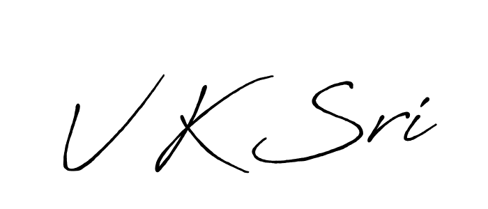 Also You can easily find your signature by using the search form. We will create V K Sri name handwritten signature images for you free of cost using Antro_Vectra_Bolder sign style. V K Sri signature style 7 images and pictures png