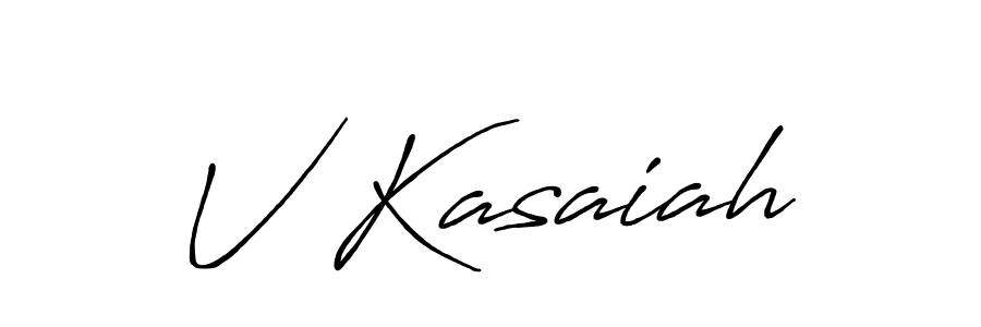 Antro_Vectra_Bolder is a professional signature style that is perfect for those who want to add a touch of class to their signature. It is also a great choice for those who want to make their signature more unique. Get V Kasaiah name to fancy signature for free. V Kasaiah signature style 7 images and pictures png