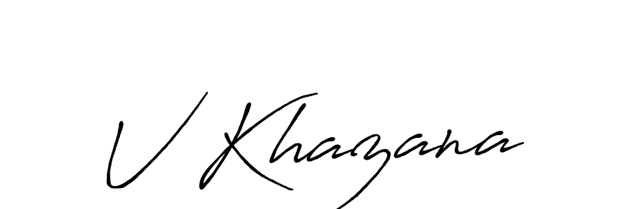 Best and Professional Signature Style for V Khazana. Antro_Vectra_Bolder Best Signature Style Collection. V Khazana signature style 7 images and pictures png