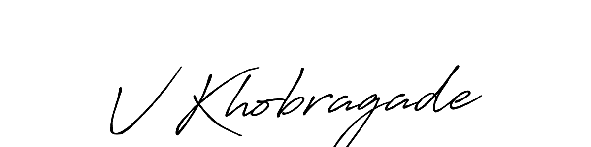 Best and Professional Signature Style for V Khobragade. Antro_Vectra_Bolder Best Signature Style Collection. V Khobragade signature style 7 images and pictures png