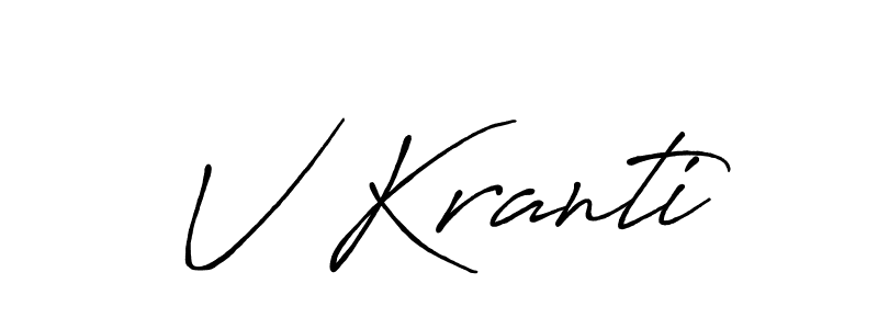 Best and Professional Signature Style for V Kranti. Antro_Vectra_Bolder Best Signature Style Collection. V Kranti signature style 7 images and pictures png