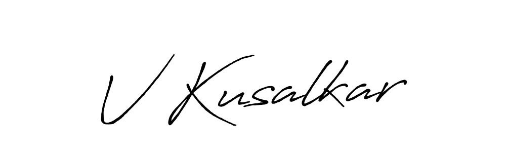 Also You can easily find your signature by using the search form. We will create V Kusalkar name handwritten signature images for you free of cost using Antro_Vectra_Bolder sign style. V Kusalkar signature style 7 images and pictures png