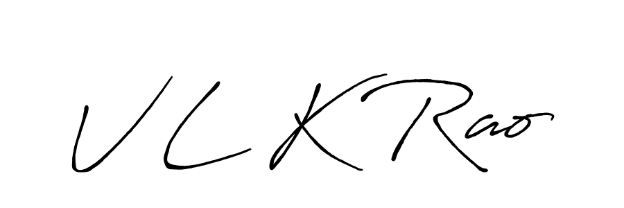 It looks lik you need a new signature style for name V L K Rao. Design unique handwritten (Antro_Vectra_Bolder) signature with our free signature maker in just a few clicks. V L K Rao signature style 7 images and pictures png