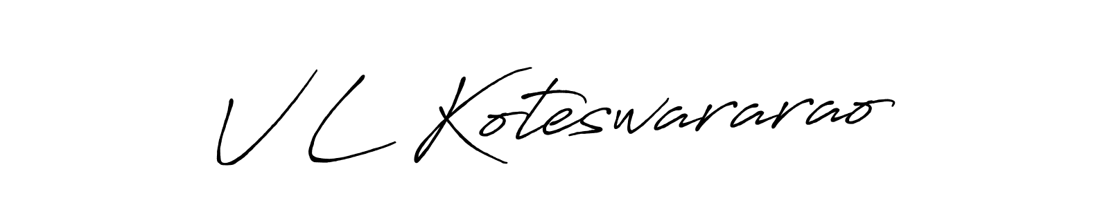 How to Draw V L Koteswararao signature style? Antro_Vectra_Bolder is a latest design signature styles for name V L Koteswararao. V L Koteswararao signature style 7 images and pictures png