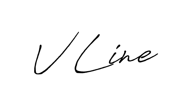 The best way (Antro_Vectra_Bolder) to make a short signature is to pick only two or three words in your name. The name V Line include a total of six letters. For converting this name. V Line signature style 7 images and pictures png