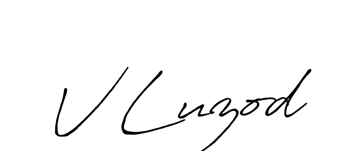 How to Draw V Luzod signature style? Antro_Vectra_Bolder is a latest design signature styles for name V Luzod. V Luzod signature style 7 images and pictures png