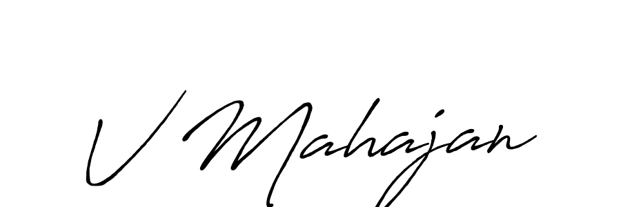 Similarly Antro_Vectra_Bolder is the best handwritten signature design. Signature creator online .You can use it as an online autograph creator for name V Mahajan. V Mahajan signature style 7 images and pictures png