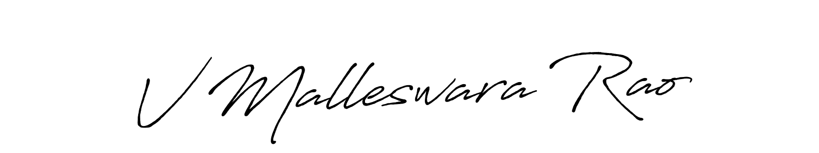 Use a signature maker to create a handwritten signature online. With this signature software, you can design (Antro_Vectra_Bolder) your own signature for name V Malleswara Rao. V Malleswara Rao signature style 7 images and pictures png