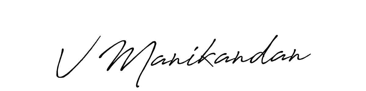 You can use this online signature creator to create a handwritten signature for the name V Manikandan. This is the best online autograph maker. V Manikandan signature style 7 images and pictures png