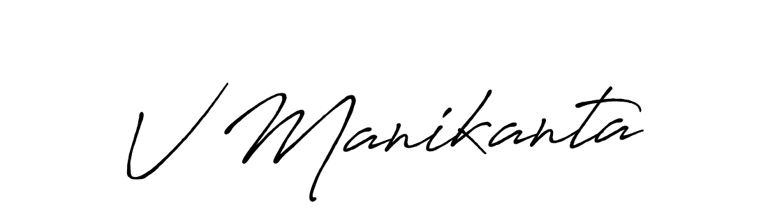 Once you've used our free online signature maker to create your best signature Antro_Vectra_Bolder style, it's time to enjoy all of the benefits that V Manikanta name signing documents. V Manikanta signature style 7 images and pictures png