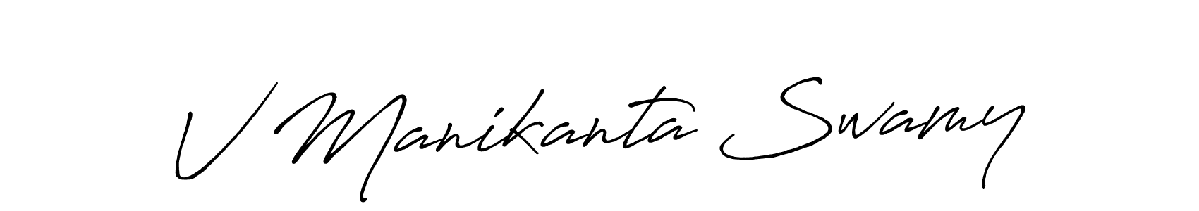 Also You can easily find your signature by using the search form. We will create V Manikanta Swamy name handwritten signature images for you free of cost using Antro_Vectra_Bolder sign style. V Manikanta Swamy signature style 7 images and pictures png