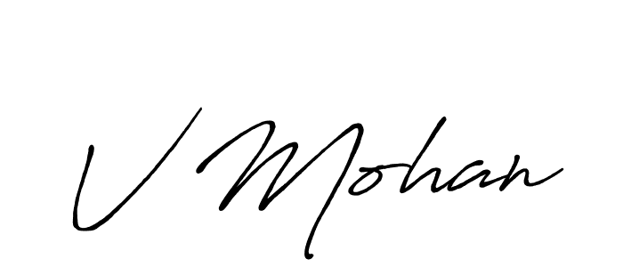 Here are the top 10 professional signature styles for the name V Mohan. These are the best autograph styles you can use for your name. V Mohan signature style 7 images and pictures png