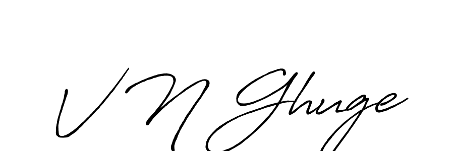 Once you've used our free online signature maker to create your best signature Antro_Vectra_Bolder style, it's time to enjoy all of the benefits that V N Ghuge name signing documents. V N Ghuge signature style 7 images and pictures png