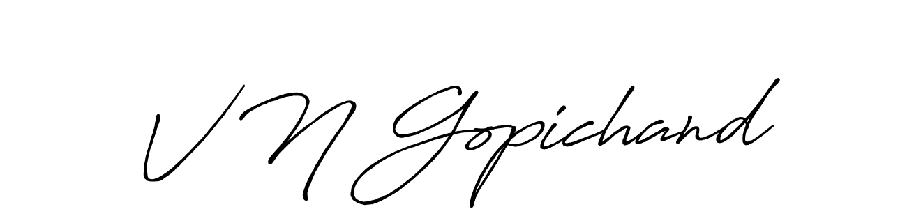 Make a short V N Gopichand signature style. Manage your documents anywhere anytime using Antro_Vectra_Bolder. Create and add eSignatures, submit forms, share and send files easily. V N Gopichand signature style 7 images and pictures png