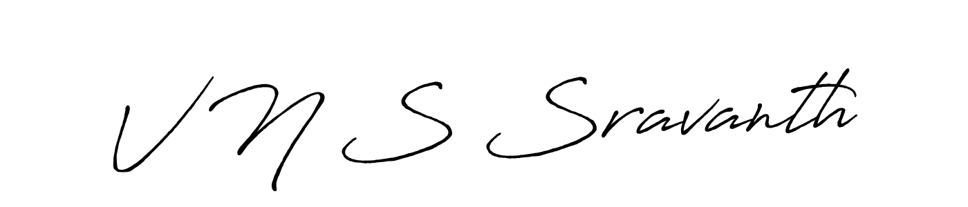 Also You can easily find your signature by using the search form. We will create V N S Sravanth name handwritten signature images for you free of cost using Antro_Vectra_Bolder sign style. V N S Sravanth signature style 7 images and pictures png