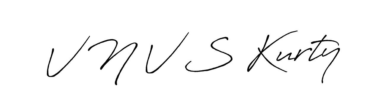 Similarly Antro_Vectra_Bolder is the best handwritten signature design. Signature creator online .You can use it as an online autograph creator for name V N V S Kurty. V N V S Kurty signature style 7 images and pictures png