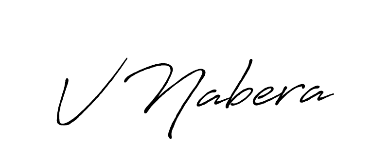 Once you've used our free online signature maker to create your best signature Antro_Vectra_Bolder style, it's time to enjoy all of the benefits that V Nabera name signing documents. V Nabera signature style 7 images and pictures png