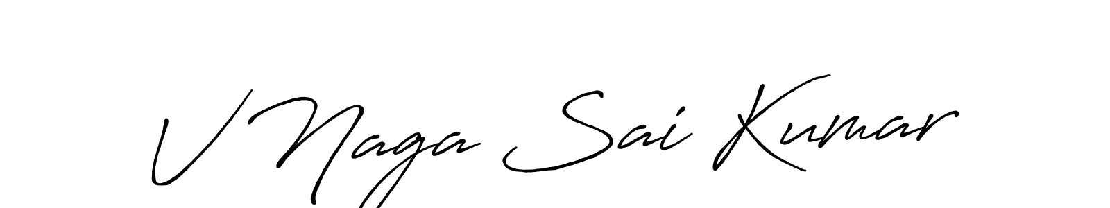 if you are searching for the best signature style for your name V Naga Sai Kumar. so please give up your signature search. here we have designed multiple signature styles  using Antro_Vectra_Bolder. V Naga Sai Kumar signature style 7 images and pictures png