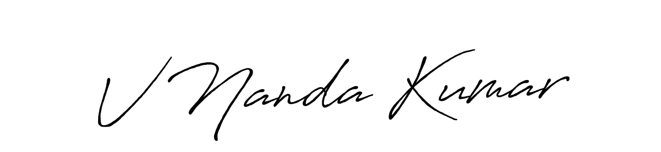 It looks lik you need a new signature style for name V Nanda Kumar. Design unique handwritten (Antro_Vectra_Bolder) signature with our free signature maker in just a few clicks. V Nanda Kumar signature style 7 images and pictures png