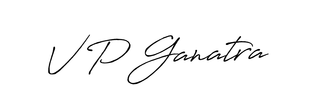 This is the best signature style for the V P Ganatra name. Also you like these signature font (Antro_Vectra_Bolder). Mix name signature. V P Ganatra signature style 7 images and pictures png