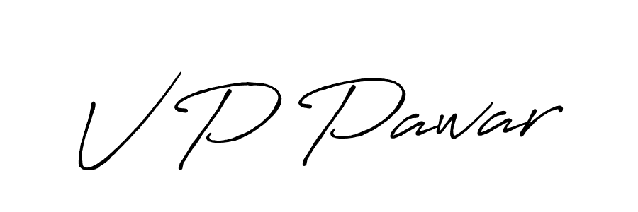 Design your own signature with our free online signature maker. With this signature software, you can create a handwritten (Antro_Vectra_Bolder) signature for name V P Pawar. V P Pawar signature style 7 images and pictures png