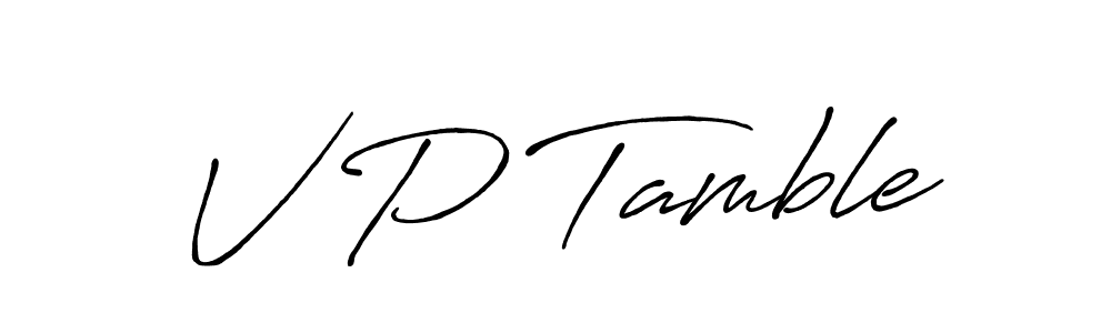 Here are the top 10 professional signature styles for the name V P Tamble. These are the best autograph styles you can use for your name. V P Tamble signature style 7 images and pictures png
