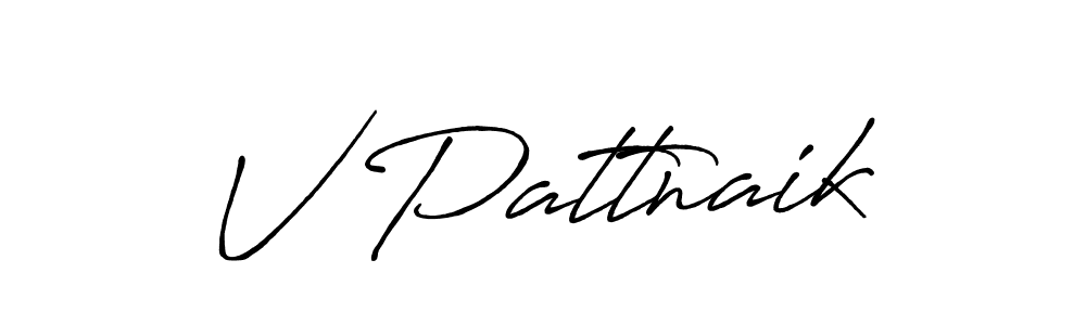 The best way (Antro_Vectra_Bolder) to make a short signature is to pick only two or three words in your name. The name V Pattnaik include a total of six letters. For converting this name. V Pattnaik signature style 7 images and pictures png