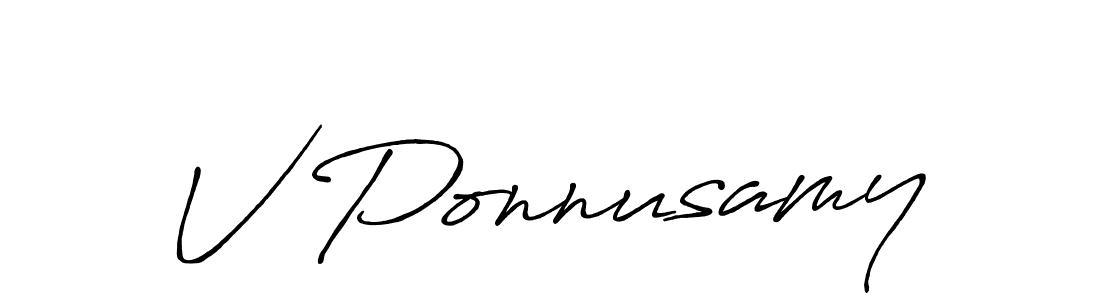 This is the best signature style for the V Ponnusamy name. Also you like these signature font (Antro_Vectra_Bolder). Mix name signature. V Ponnusamy signature style 7 images and pictures png