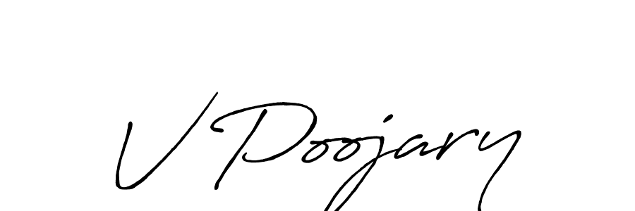 How to Draw V Poojary signature style? Antro_Vectra_Bolder is a latest design signature styles for name V Poojary. V Poojary signature style 7 images and pictures png