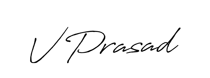 You should practise on your own different ways (Antro_Vectra_Bolder) to write your name (V Prasad) in signature. don't let someone else do it for you. V Prasad signature style 7 images and pictures png