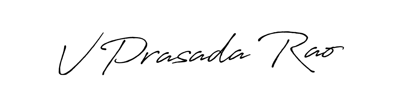 Use a signature maker to create a handwritten signature online. With this signature software, you can design (Antro_Vectra_Bolder) your own signature for name V Prasada Rao. V Prasada Rao signature style 7 images and pictures png