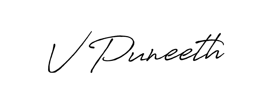 Similarly Antro_Vectra_Bolder is the best handwritten signature design. Signature creator online .You can use it as an online autograph creator for name V Puneeth. V Puneeth signature style 7 images and pictures png