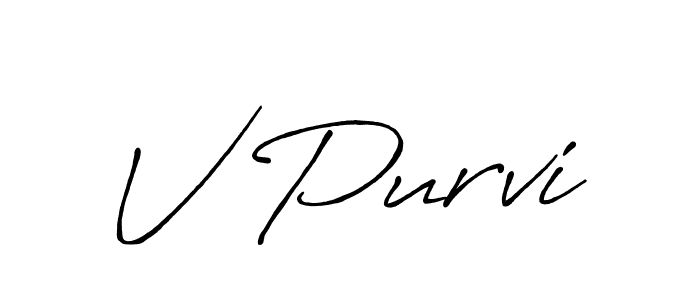 You can use this online signature creator to create a handwritten signature for the name V Purvi. This is the best online autograph maker. V Purvi signature style 7 images and pictures png