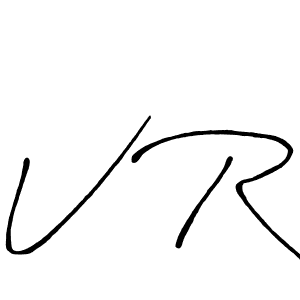 Best and Professional Signature Style for V R. Antro_Vectra_Bolder Best Signature Style Collection. V R signature style 7 images and pictures png