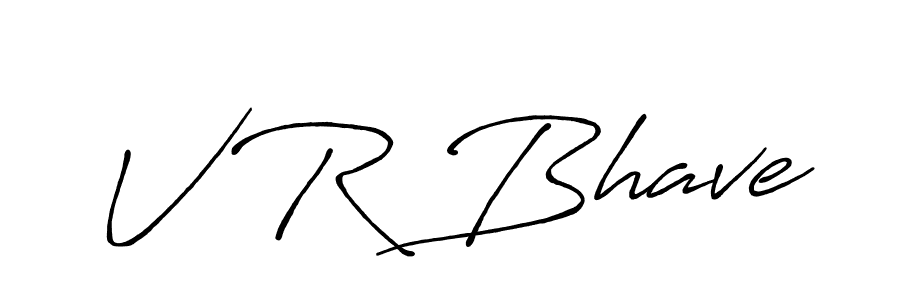 V R Bhave stylish signature style. Best Handwritten Sign (Antro_Vectra_Bolder) for my name. Handwritten Signature Collection Ideas for my name V R Bhave. V R Bhave signature style 7 images and pictures png