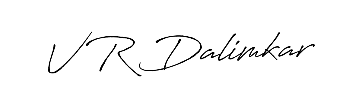 V R Dalimkar stylish signature style. Best Handwritten Sign (Antro_Vectra_Bolder) for my name. Handwritten Signature Collection Ideas for my name V R Dalimkar. V R Dalimkar signature style 7 images and pictures png