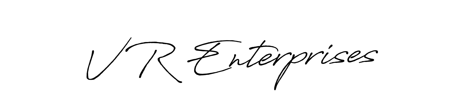 Once you've used our free online signature maker to create your best signature Antro_Vectra_Bolder style, it's time to enjoy all of the benefits that V R Enterprises name signing documents. V R Enterprises signature style 7 images and pictures png
