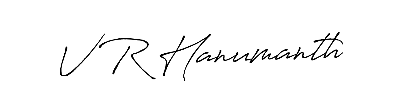 Design your own signature with our free online signature maker. With this signature software, you can create a handwritten (Antro_Vectra_Bolder) signature for name V R Hanumanth. V R Hanumanth signature style 7 images and pictures png